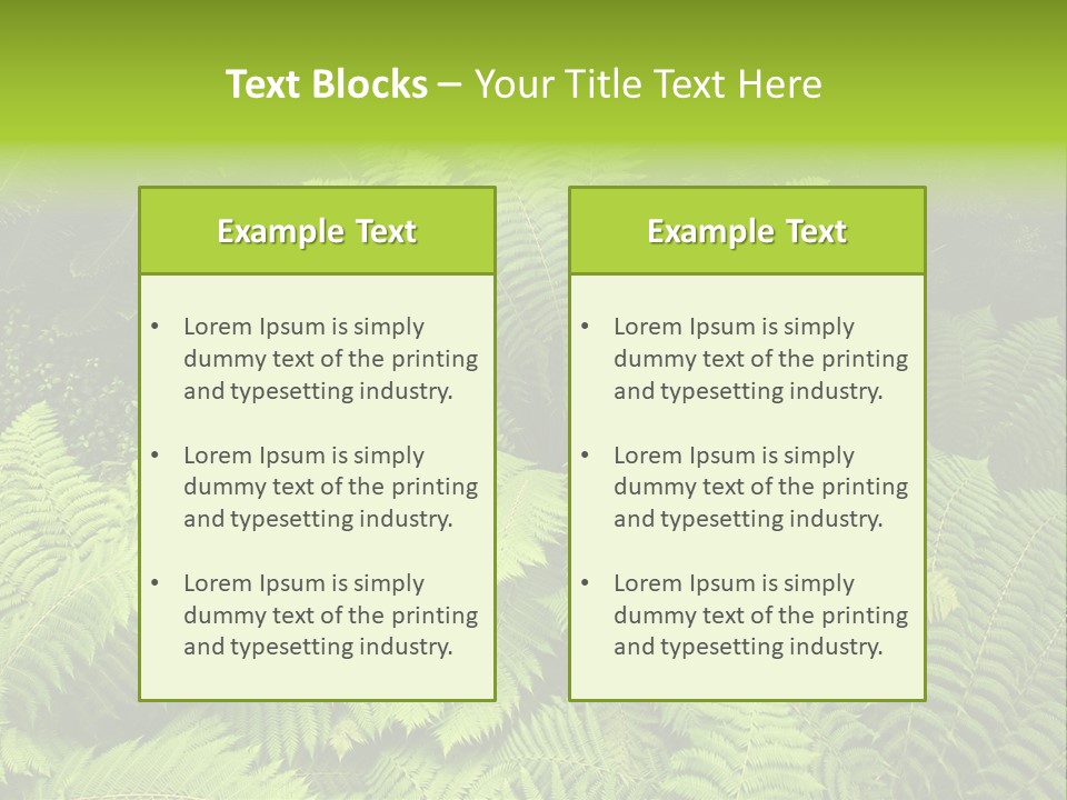 Branch Canopy Nature PowerPoint Template