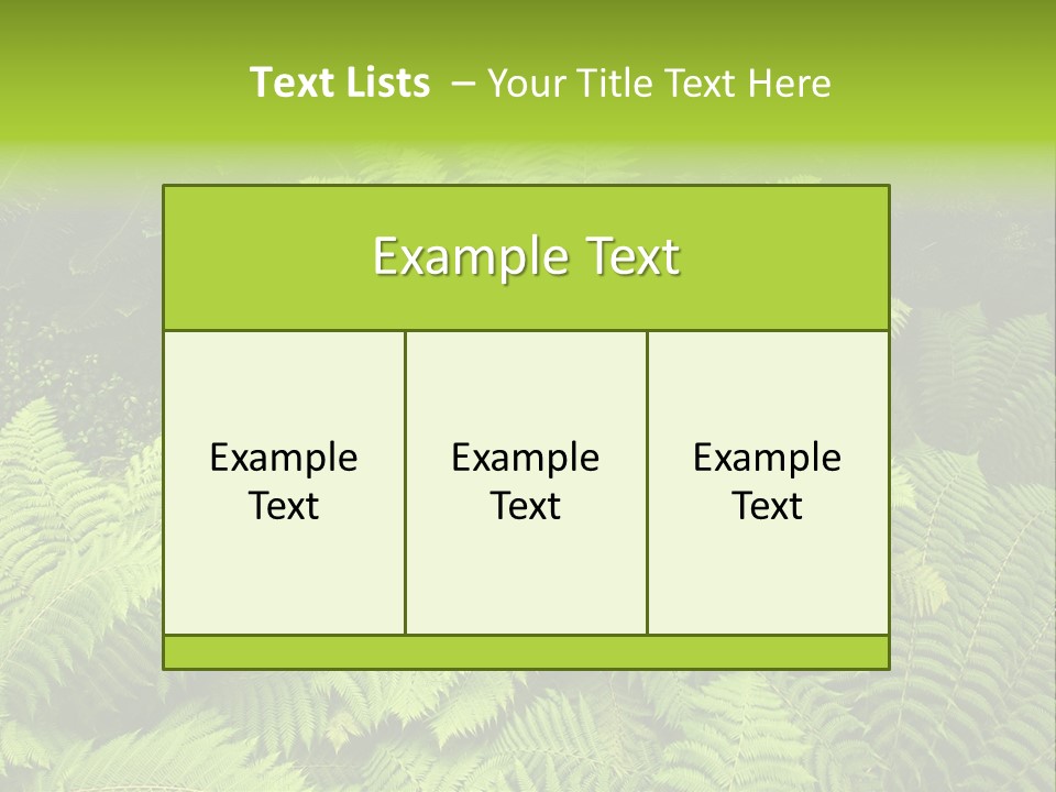 Branch Canopy Nature PowerPoint Template
