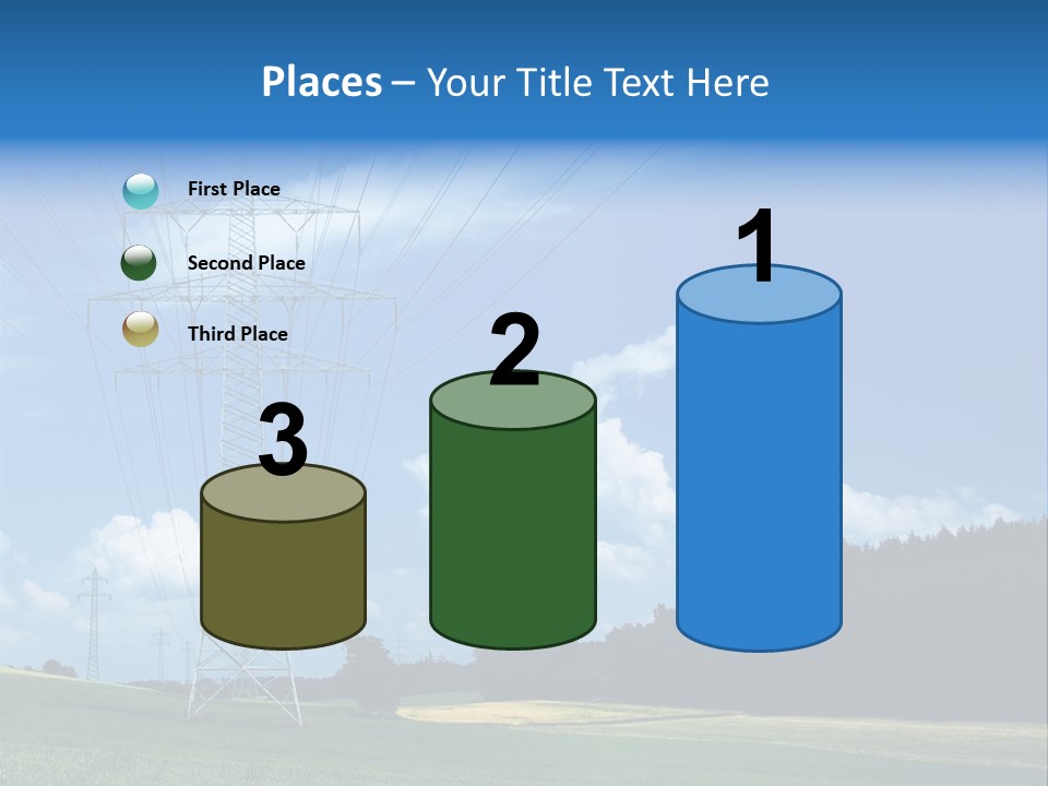 Steel Blue Network PowerPoint Template