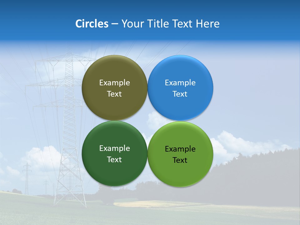Steel Blue Network PowerPoint Template