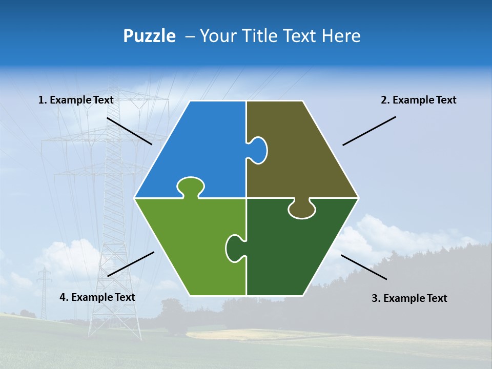 Steel Blue Network PowerPoint Template