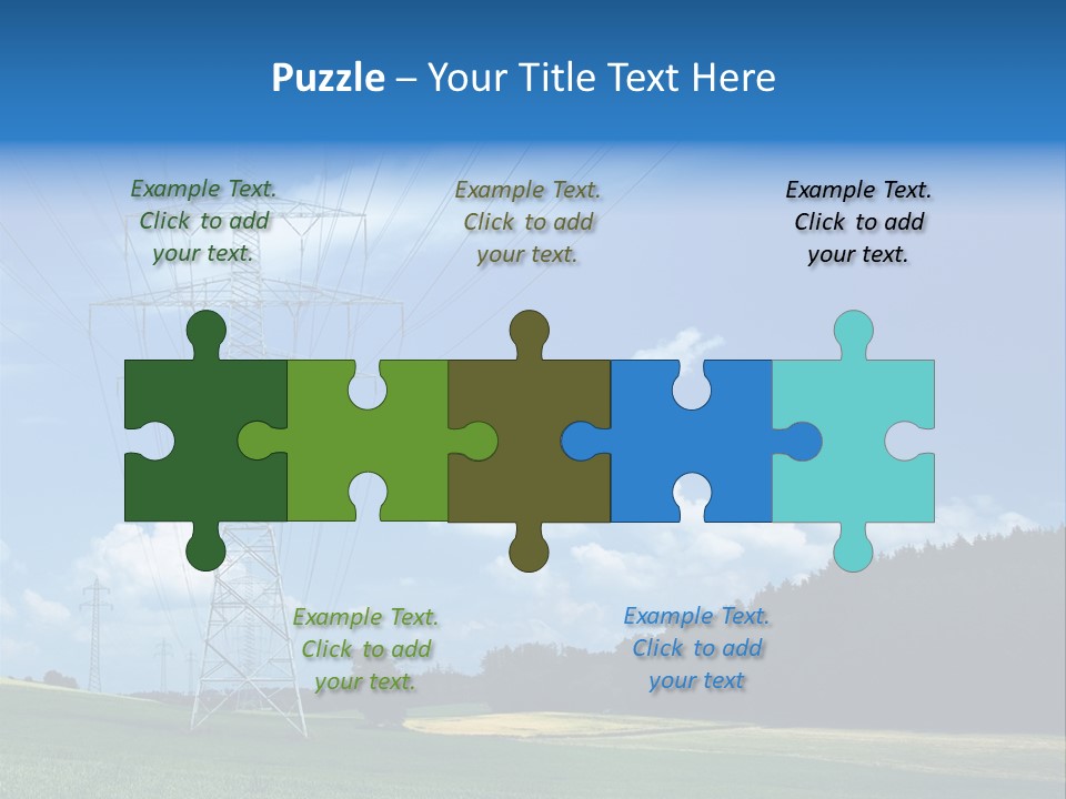 Steel Blue Network PowerPoint Template