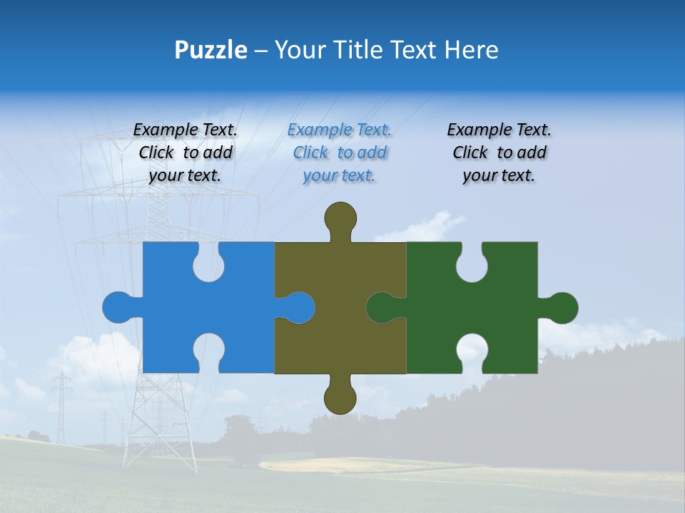 Steel Blue Network PowerPoint Template