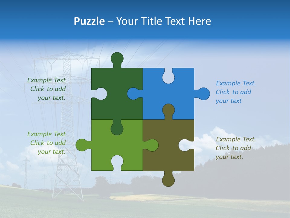 Steel Blue Network PowerPoint Template