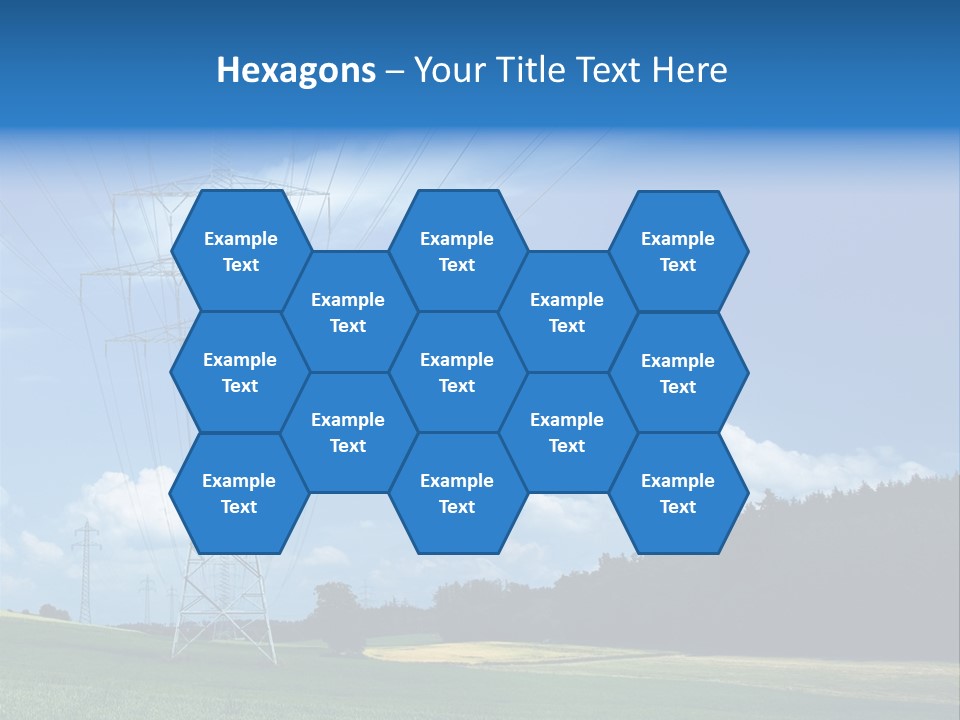 Steel Blue Network PowerPoint Template