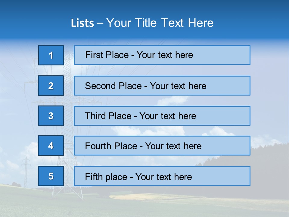 Steel Blue Network PowerPoint Template