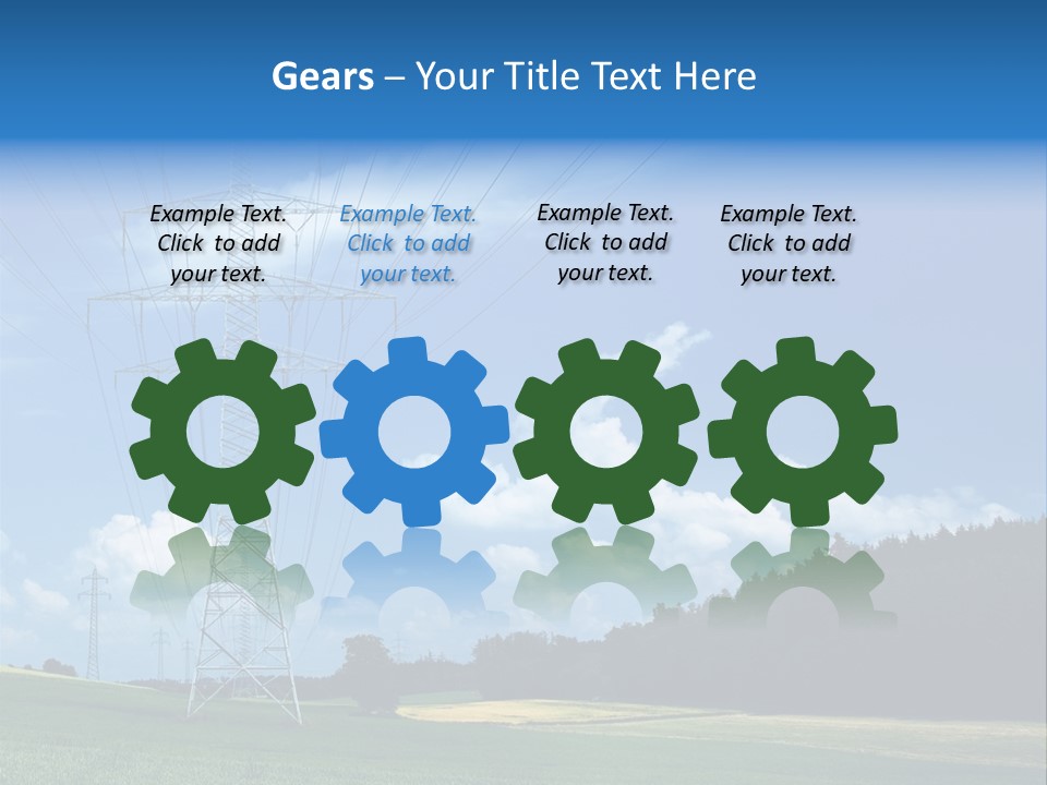 Steel Blue Network PowerPoint Template