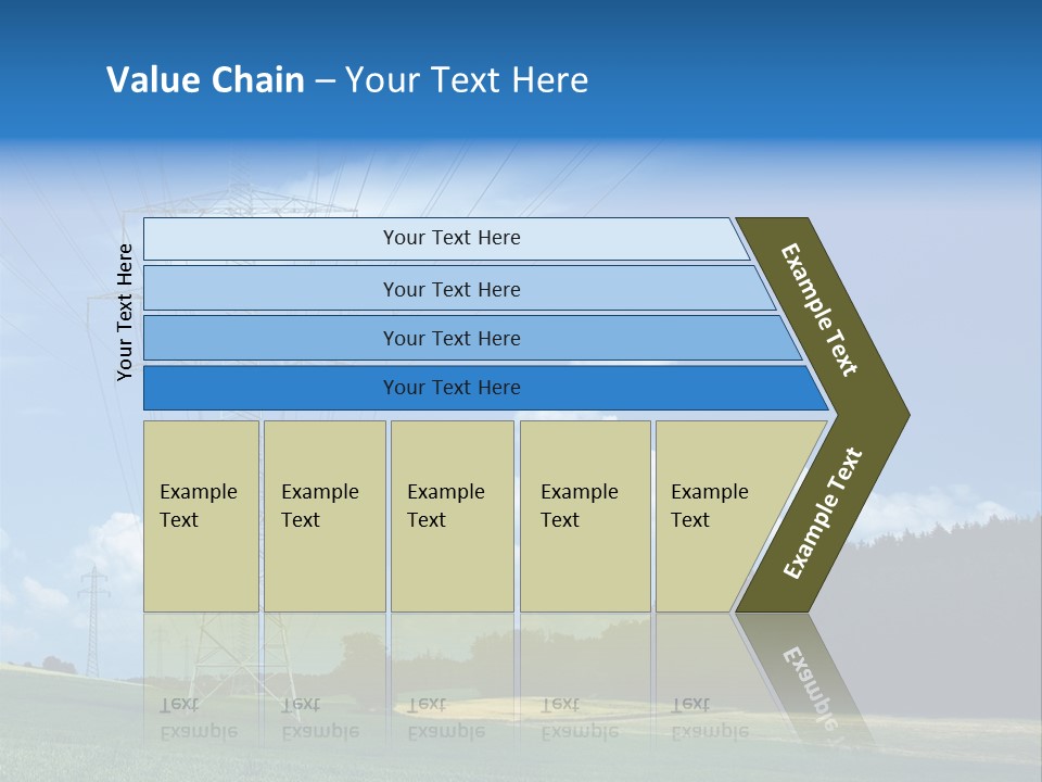 Steel Blue Network PowerPoint Template