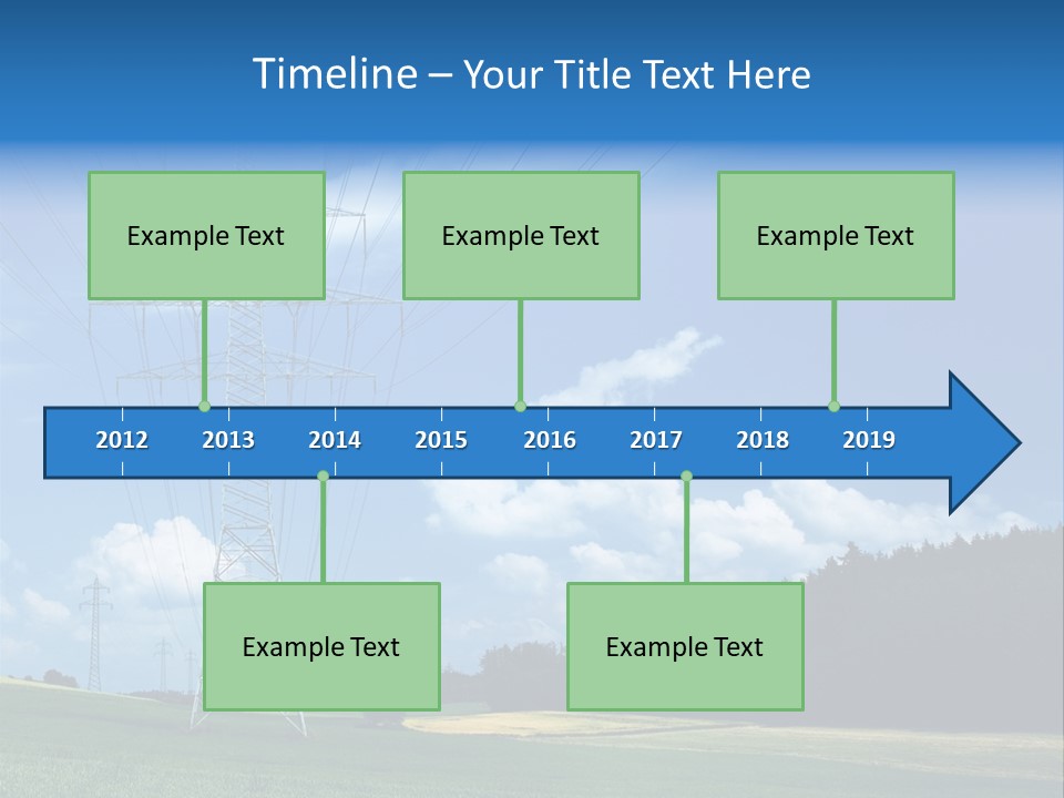 Steel Blue Network PowerPoint Template