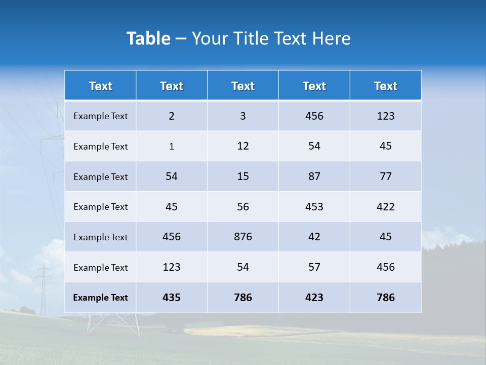 Steel Blue Network PowerPoint Template
