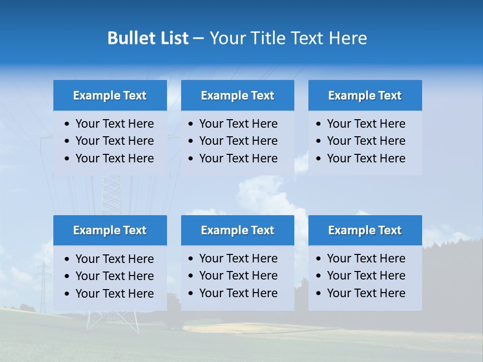 Steel Blue Network PowerPoint Template