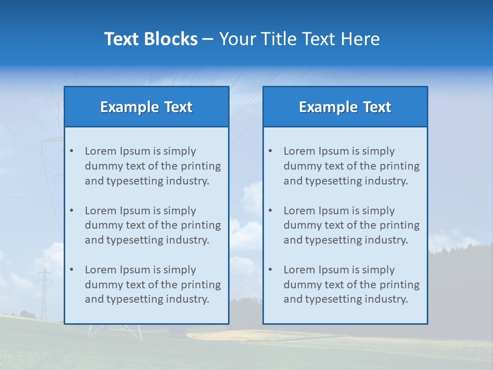 Steel Blue Network PowerPoint Template