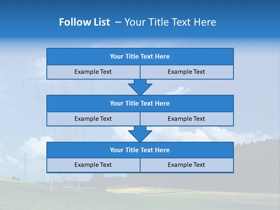 Steel Blue Network PowerPoint Template