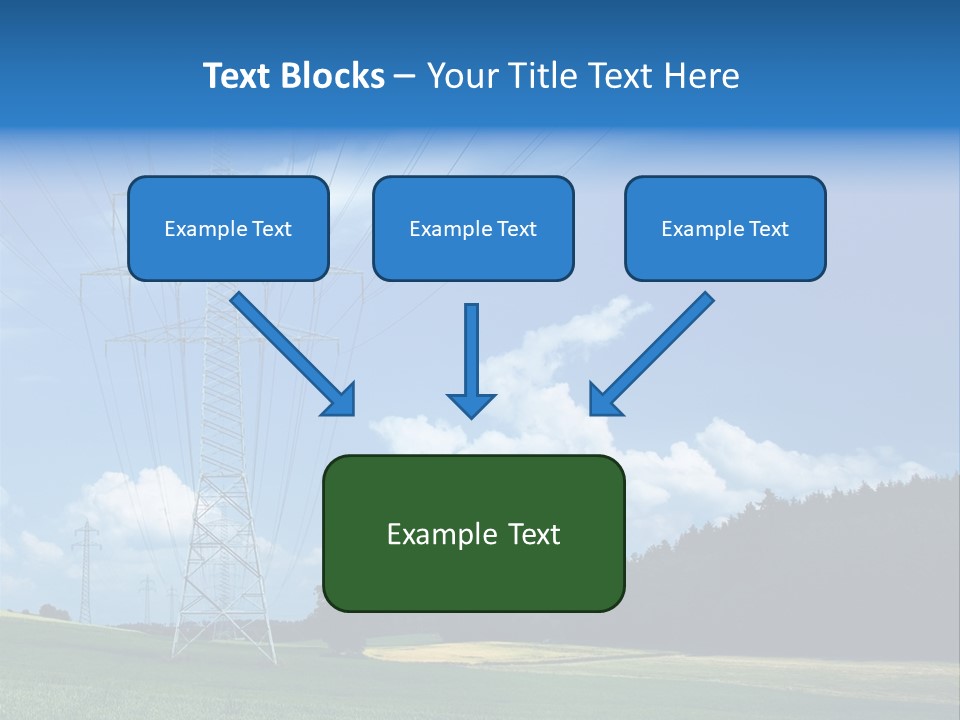 Steel Blue Network PowerPoint Template