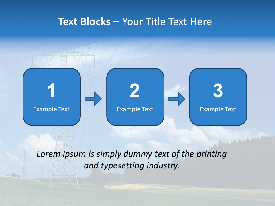 Steel Blue Network PowerPoint Template