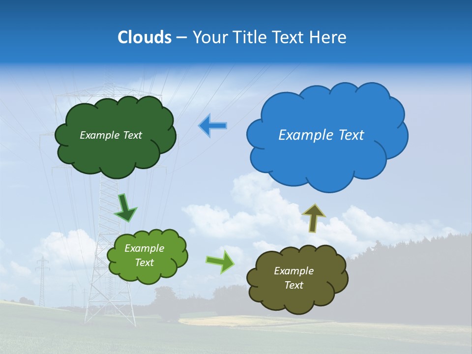 Steel Blue Network PowerPoint Template
