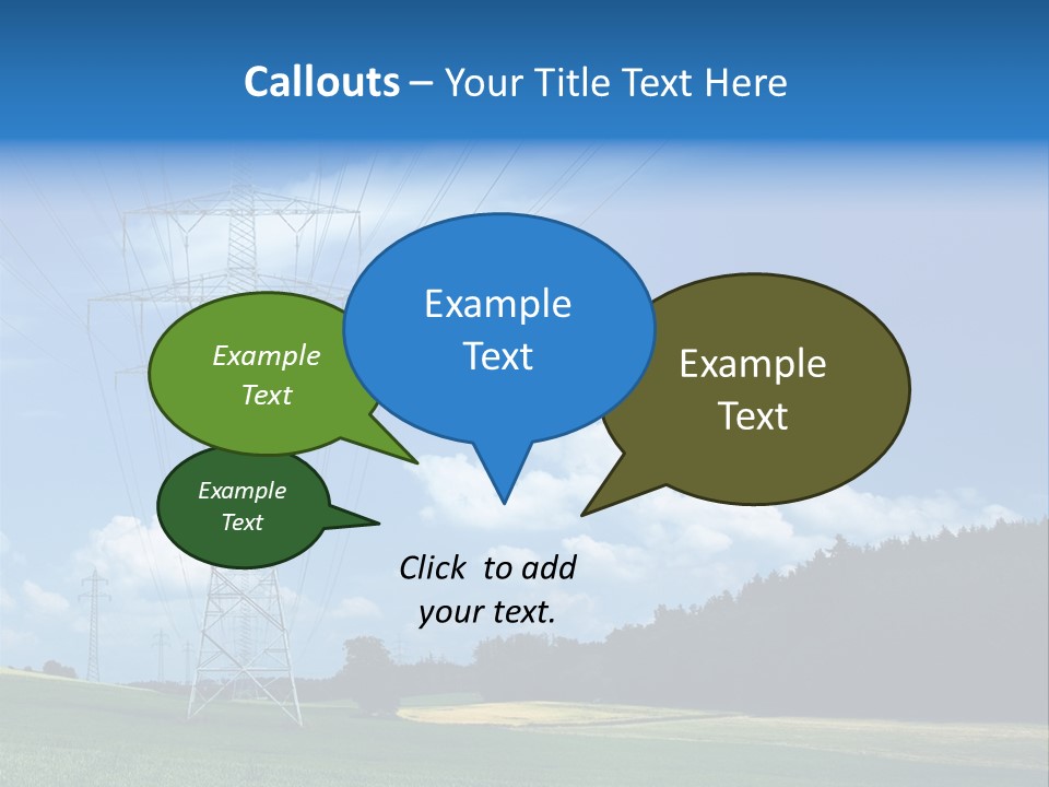 Steel Blue Network PowerPoint Template