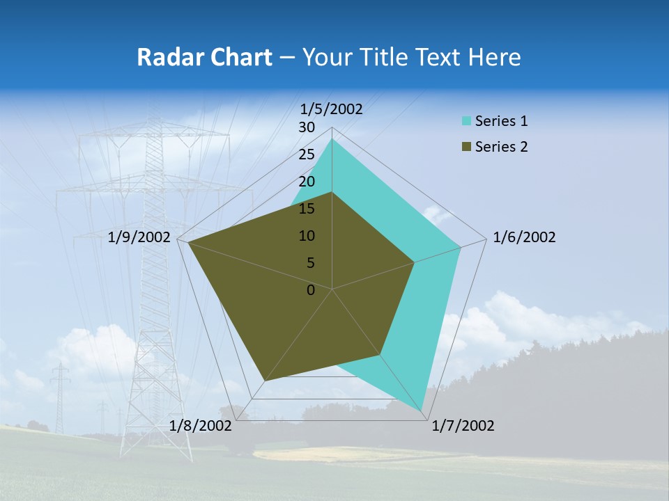 Steel Blue Network PowerPoint Template