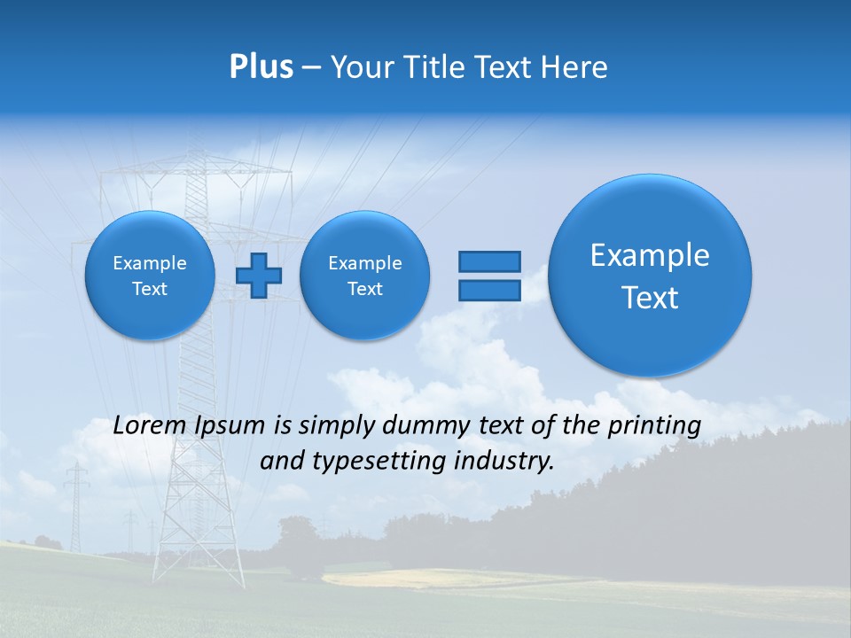 Steel Blue Network PowerPoint Template