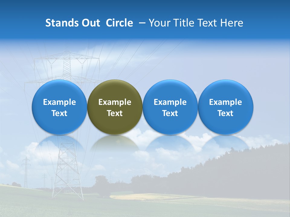 Steel Blue Network PowerPoint Template