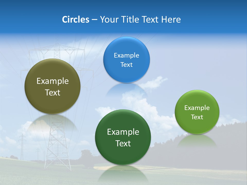 Steel Blue Network PowerPoint Template