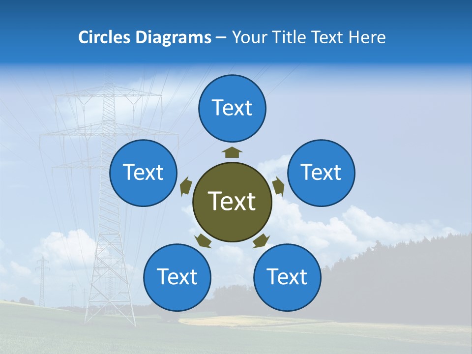 Steel Blue Network PowerPoint Template