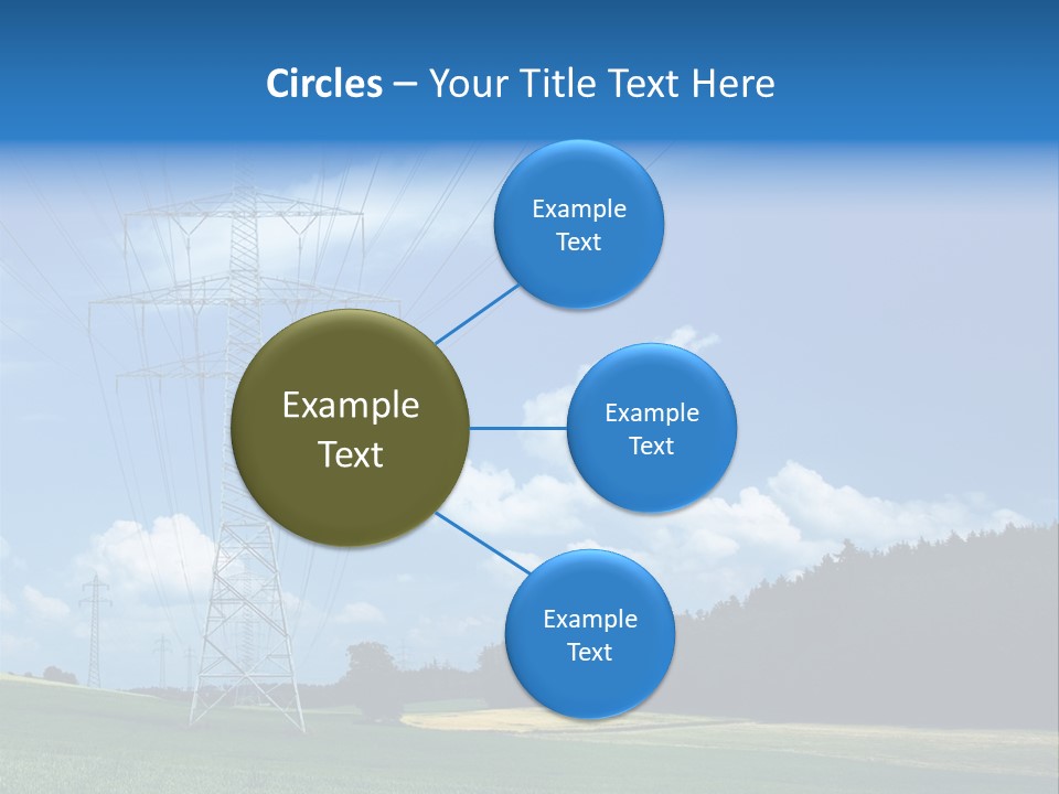 Steel Blue Network PowerPoint Template