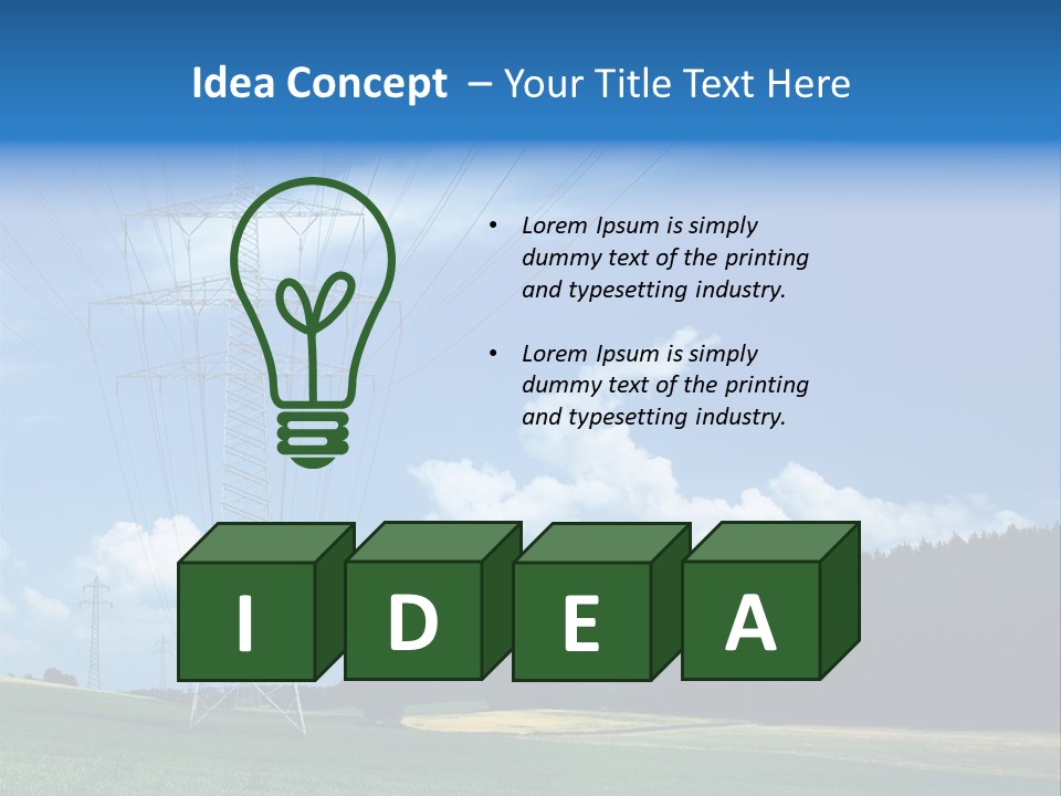 Steel Blue Network PowerPoint Template