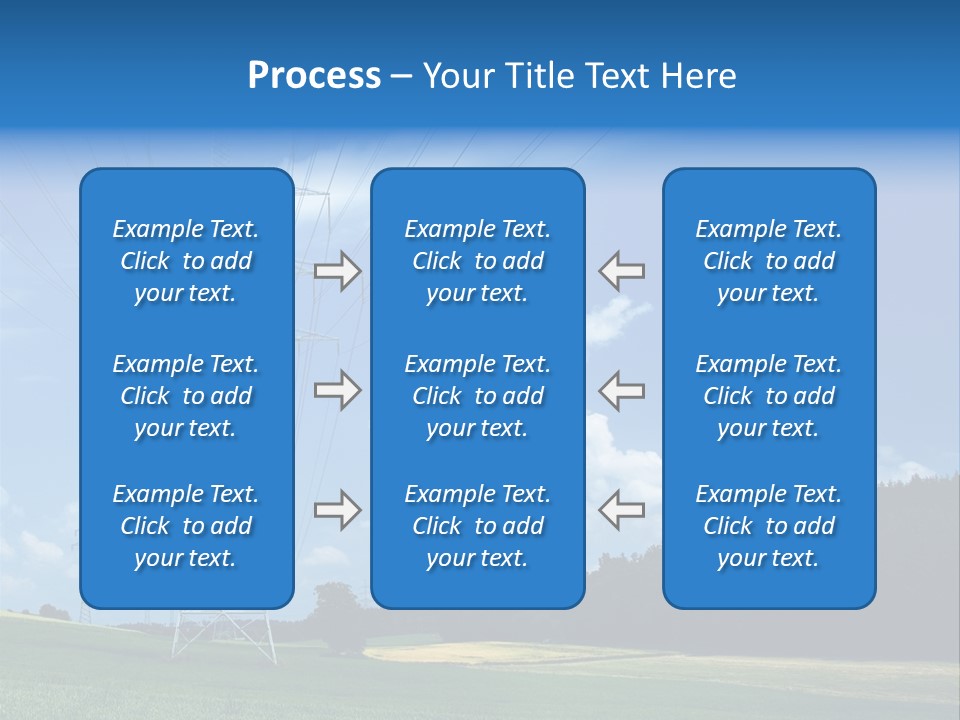 Steel Blue Network PowerPoint Template
