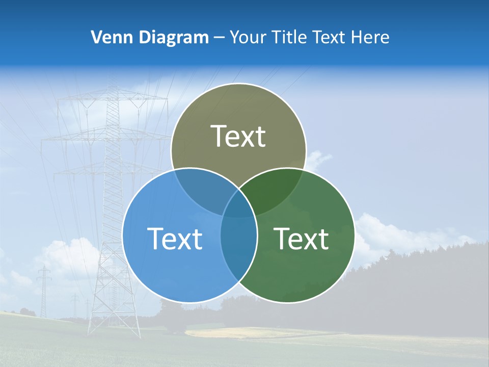Steel Blue Network PowerPoint Template