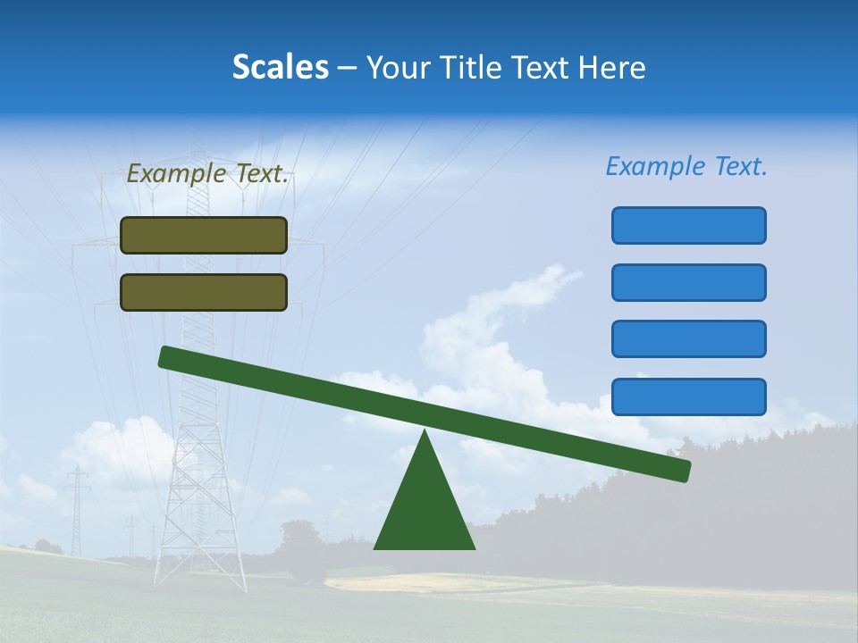 Steel Blue Network PowerPoint Template