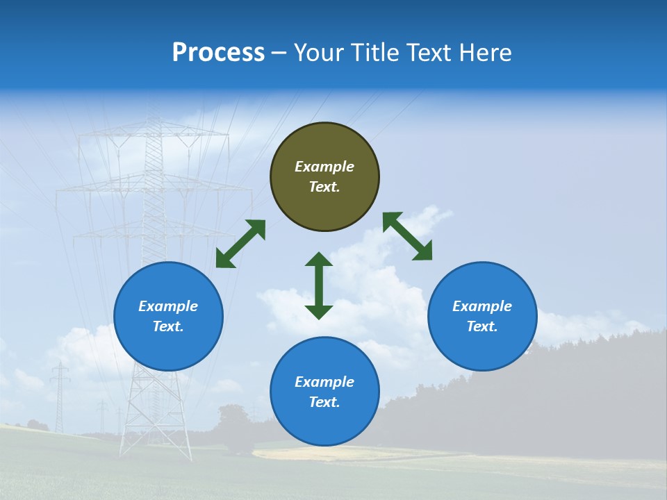 Steel Blue Network PowerPoint Template