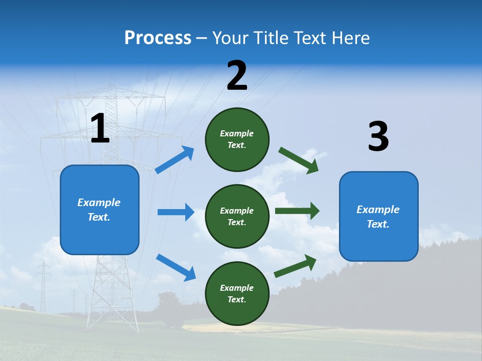 Steel Blue Network PowerPoint Template