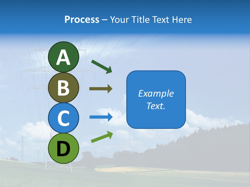 Steel Blue Network PowerPoint Template
