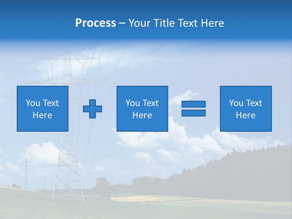 Steel Blue Network PowerPoint Template