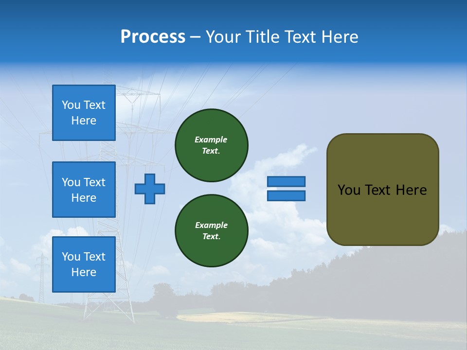 Steel Blue Network PowerPoint Template