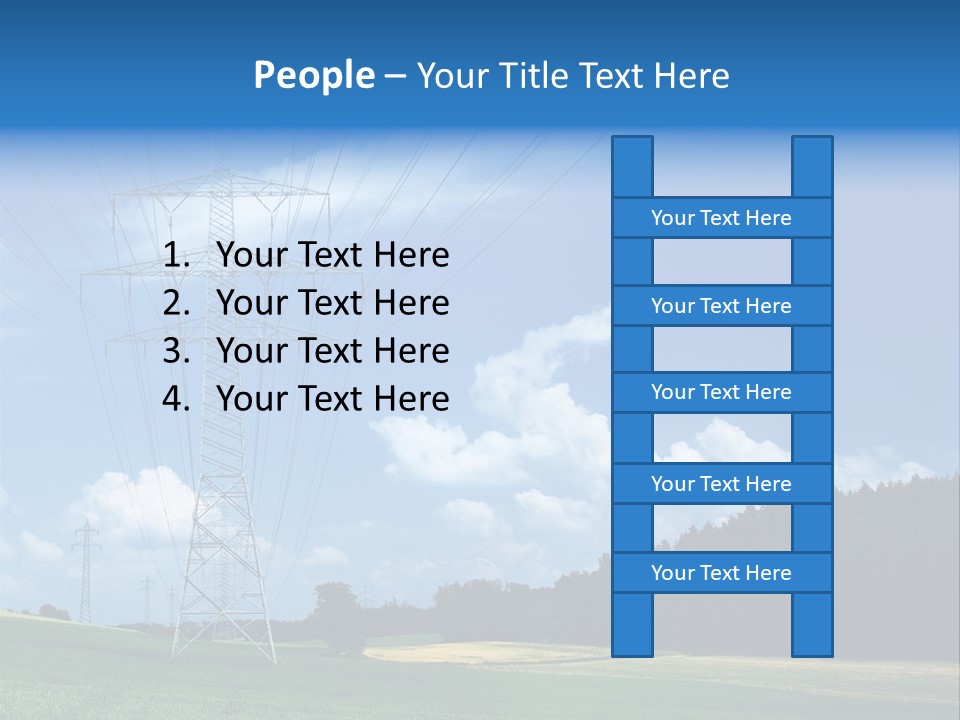Steel Blue Network PowerPoint Template