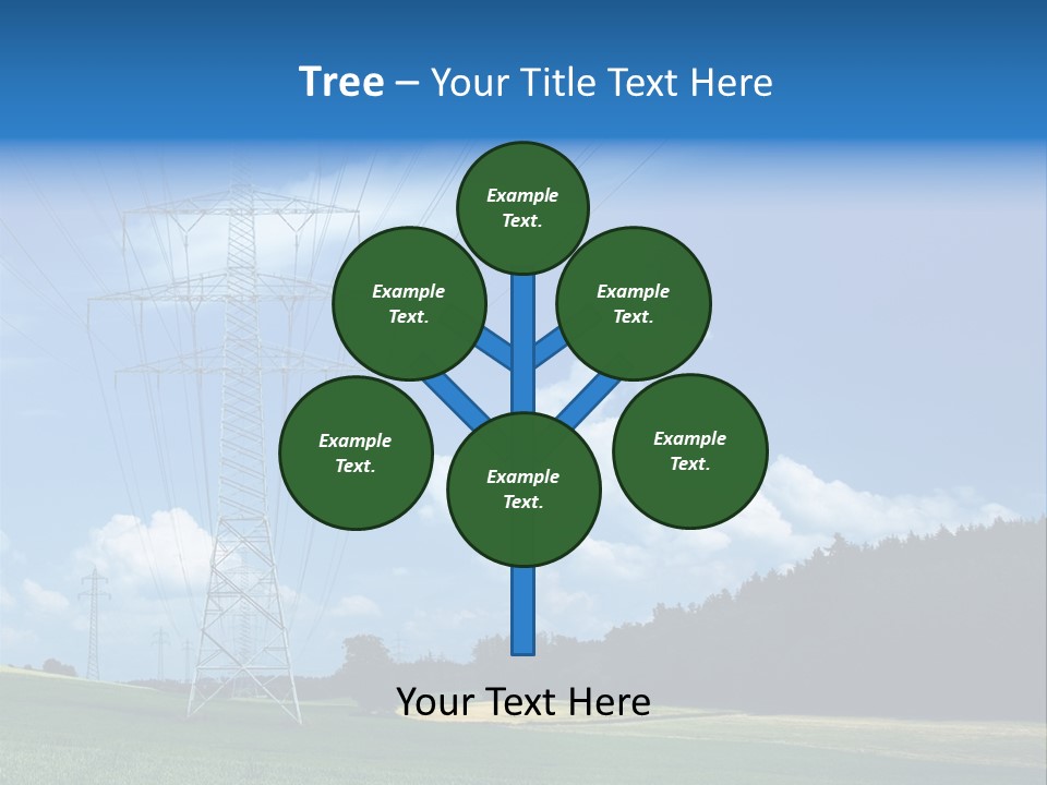 Steel Blue Network PowerPoint Template