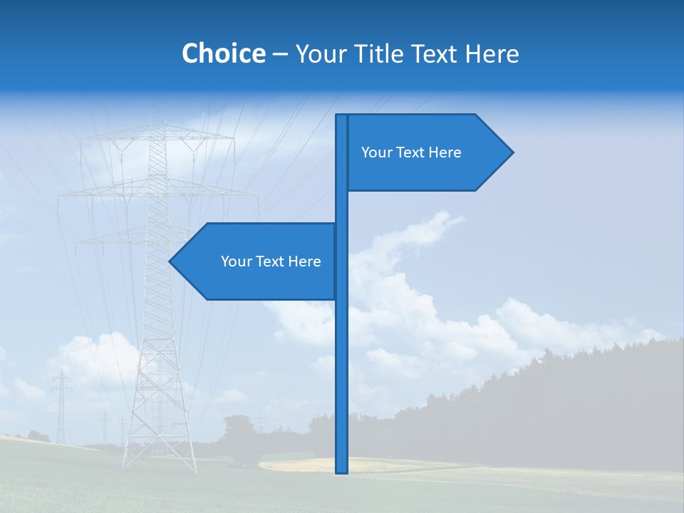 Steel Blue Network PowerPoint Template