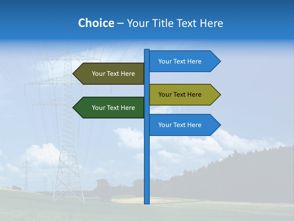 Steel Blue Network PowerPoint Template