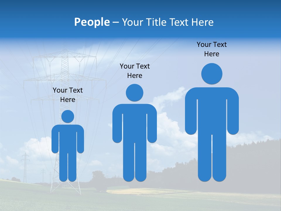 Steel Blue Network PowerPoint Template