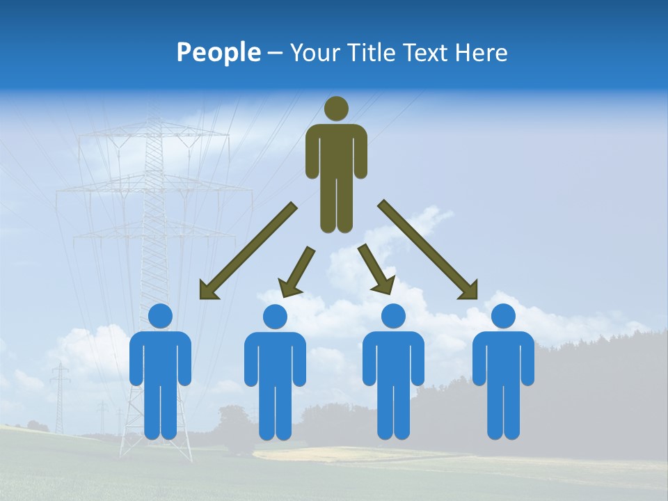 Steel Blue Network PowerPoint Template