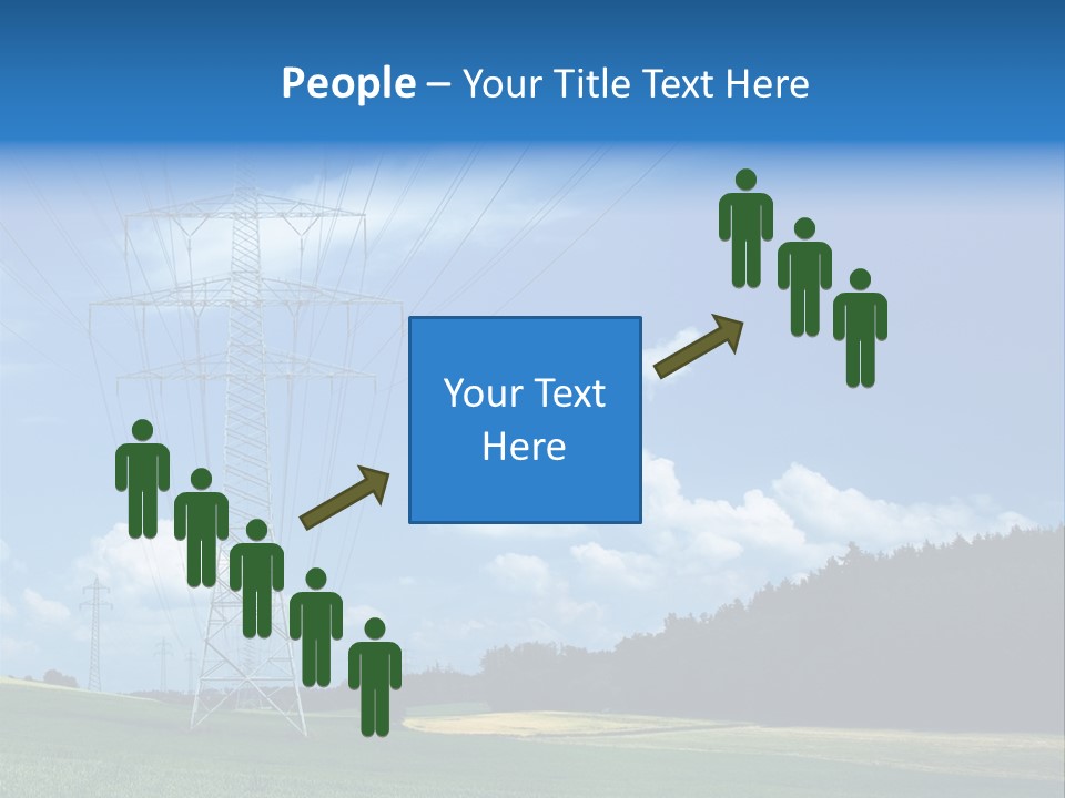 Steel Blue Network PowerPoint Template