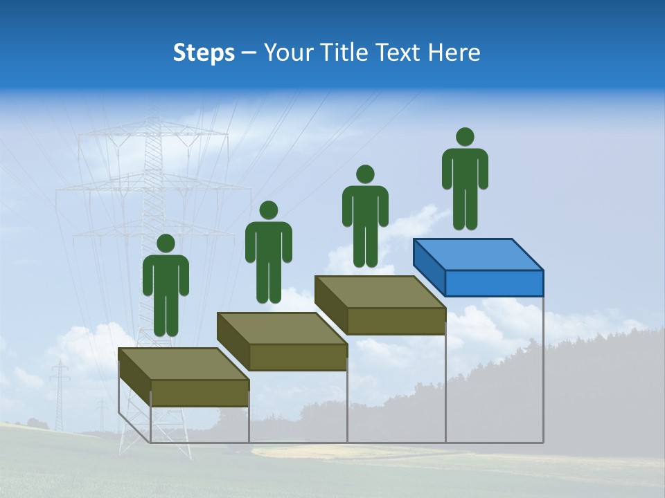 Steel Blue Network PowerPoint Template