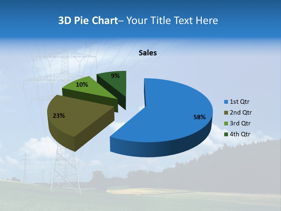 Steel Blue Network PowerPoint Template