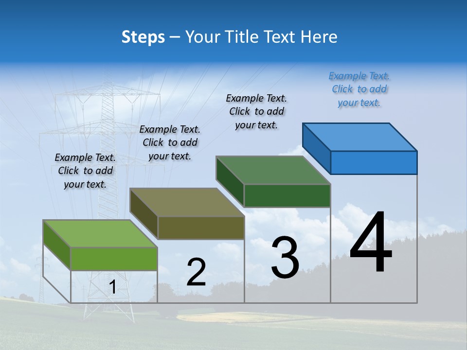 Steel Blue Network PowerPoint Template