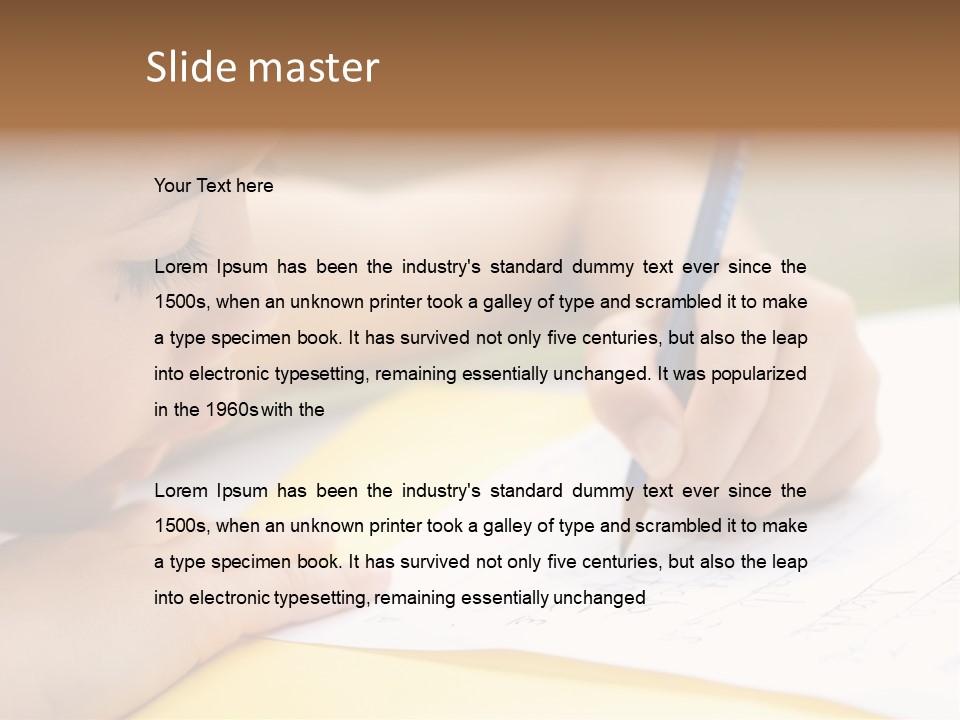 School Concept Letters PowerPoint Template