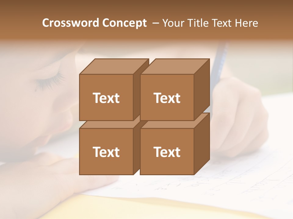 School Concept Letters PowerPoint Template