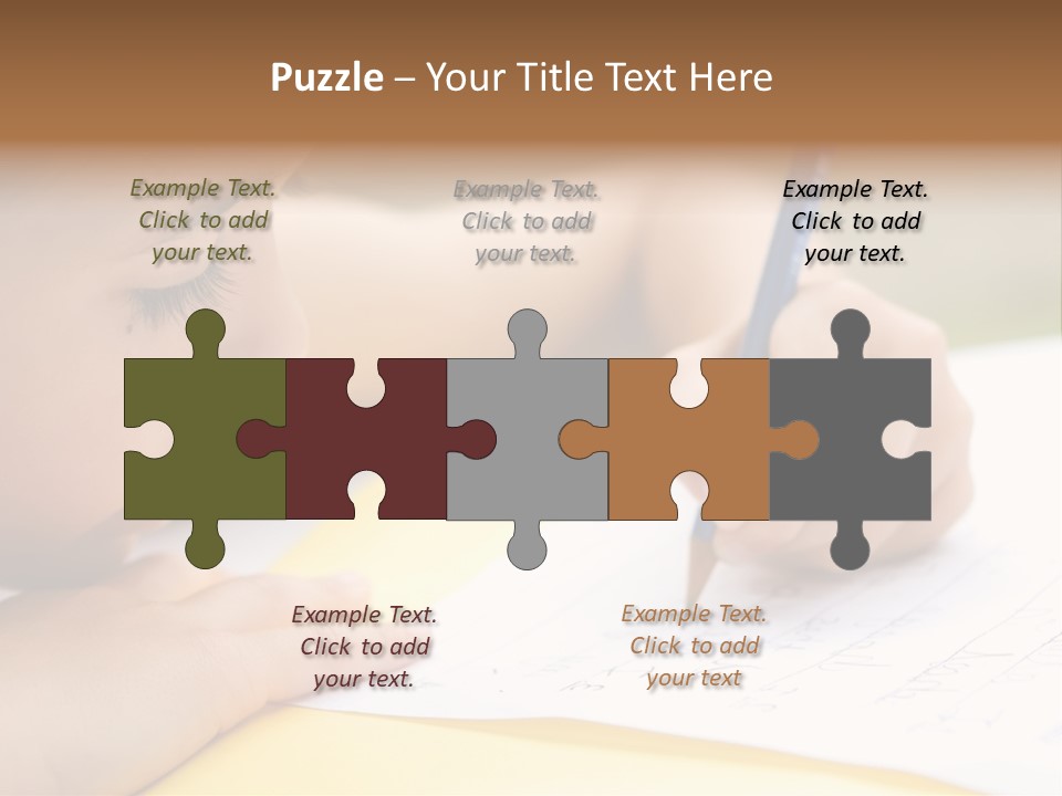 School Concept Letters PowerPoint Template