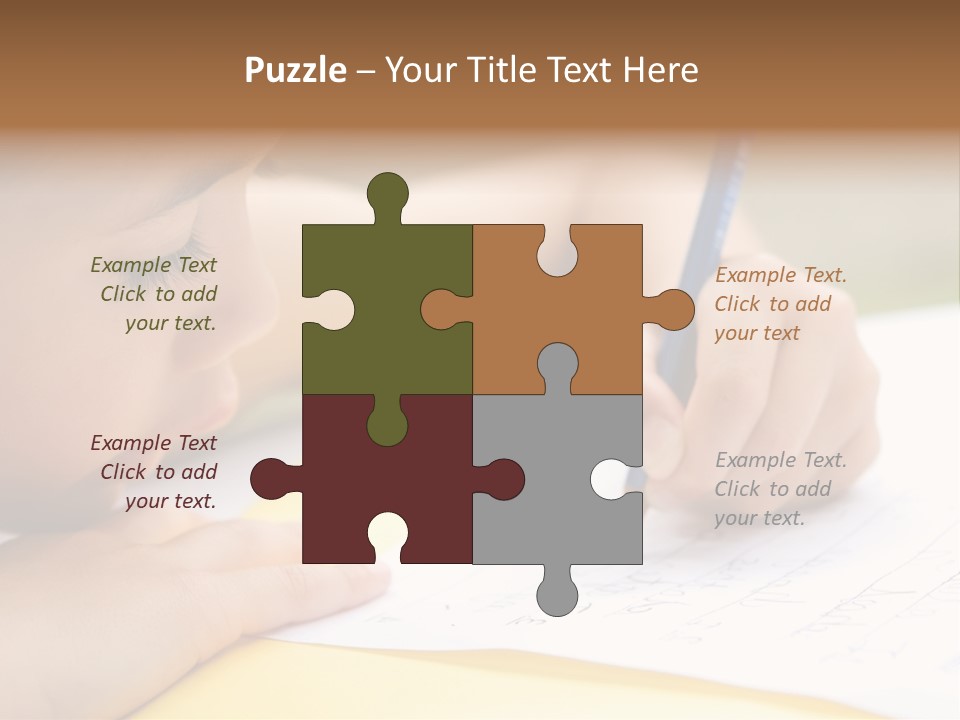 School Concept Letters PowerPoint Template